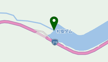 杉安ダムの地図画像