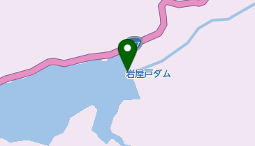 岩屋戸ダムの地図画像
