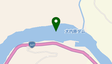 大内原ダムの地図画像