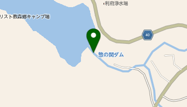 惣の関ダムの地図画像