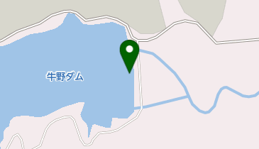牛野ダムの地図画像