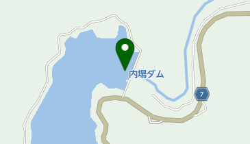 内場ダムの地図画像