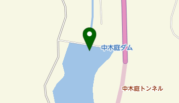 中木庭ダムの地図画像