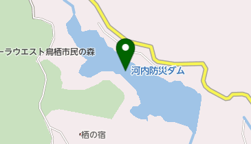 河内防災ダムの地図画像