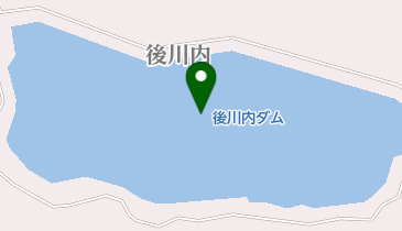 後川内ダムの地図画像