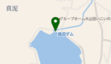 真泥ダムの地図画像