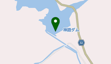 神路ダムの地図画像