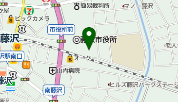 藤沢市総合防災センターの地図画像