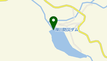 岸川防災ダムの地図画像