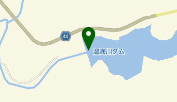 温海川ダムの地図画像