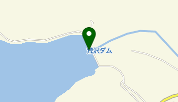荒沢ダムの地図画像