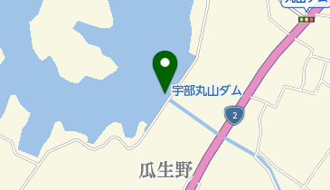 宇部丸山ダムの地図画像