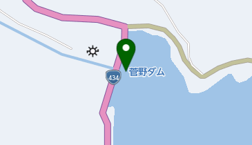菅野ダムの地図画像