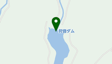 狩音ダムの地図画像