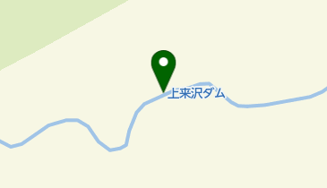 上来沢川ダムの地図画像
