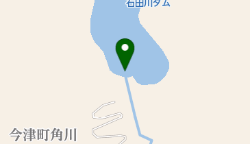 石田川ダムの地図画像