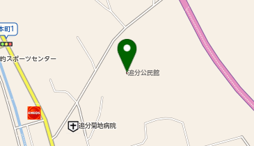 追分公民館の地図画像