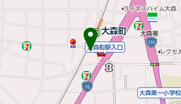 福のから 大森町店の地図画像