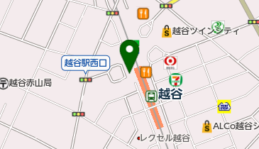 福のから 越谷駅東口店の地図画像