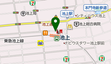 福のから 池上店の地図画像