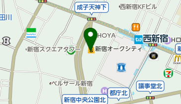 マイゴルフスタイル新宿の地図画像