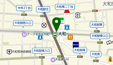 HOKUO 大和店の地図画像