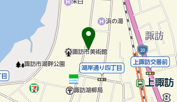 天然温泉大浴場 上諏訪天然温泉 七釜混合の地図画像