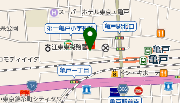 亀戸文化センター(カメリアホール)の地図画像