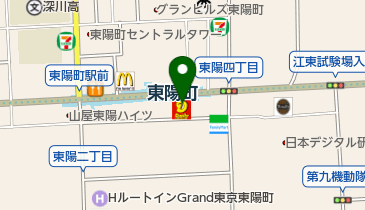 東陽セントラルビル 貸しホールの地図画像