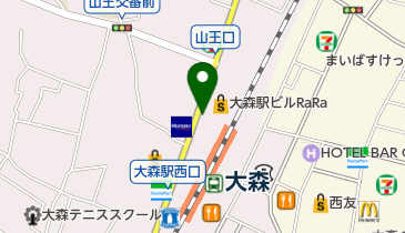 SPACE Search(スペース サーチ) 大森第1ルーム 貸会議室の地図画像