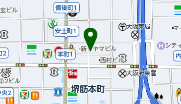 オルフィゴルフスタジオ本町の地図画像