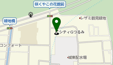 シティゴルフつるみの地図画像