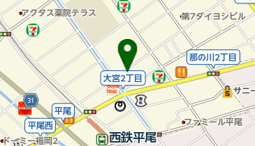 アメリカンゴルフ平尾店の地図画像