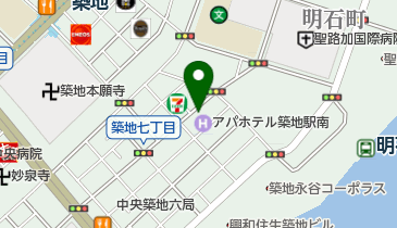 ORIMINE BAKERS(オリミネ ベーカーズ) 築地七丁目店の地図画像