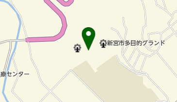 やたがらすサッカー場の地図画像