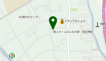 介護付有料老人ホーム みんなの家・草加青柳の地図画像