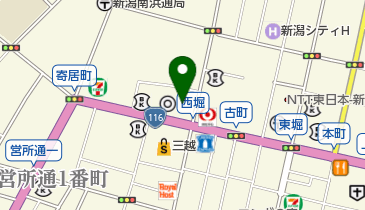 古町行政サービスコーナーの地図画像