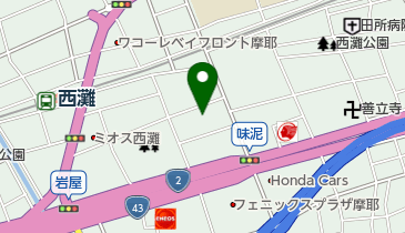 フラワーショップ 豆の木の地図画像