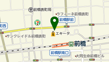 モンキーズ エキータ前橋店の地図画像
