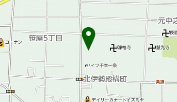 丸十帽子店の地図画像