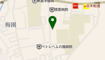 信愛の園の地図画像