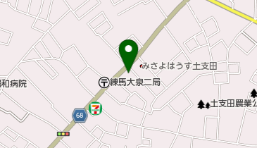 特別養護老人ホーム みさよはうす土支田の地図画像
