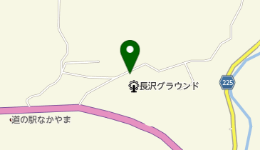 長沢グラウンドの地図画像