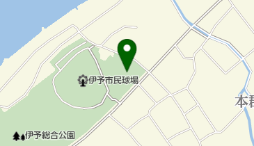 伊予市民テニス場の地図画像