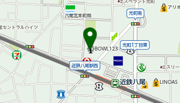 123ファースト 八尾店の地図画像