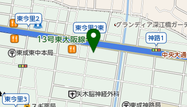 パチンコ&スロット123 緑橋店の地図画像