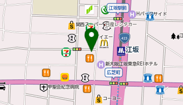 パチンコ&スロット 123 江坂店の地図画像
