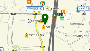 ビックカメラ所沢駅店の地図画像