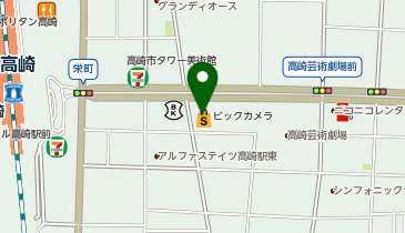 ビックカメラ高崎東口店の地図画像