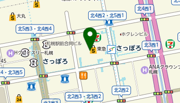 ビックカメラ札幌店の地図画像